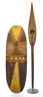 Papua New Guinea Shield & Paddle