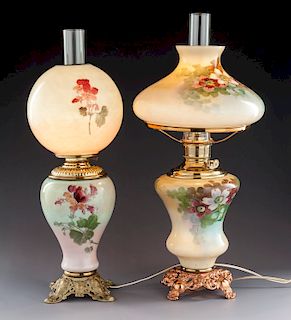 2 Handpainted GWTW Lamps
