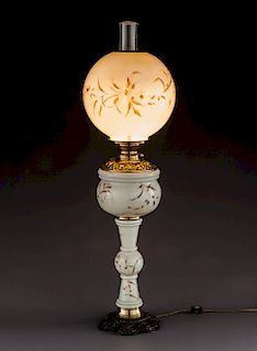 Victorian Triple Banquet Lamp