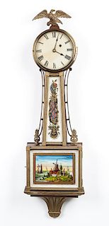 Reverse Painted Banjo Clock