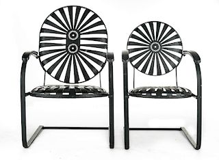 Pair of Mid-Century Modern Outdoor Chairs