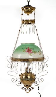 Victorian Hanging Parlor Lamp