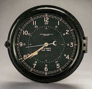 Chelsea WWII US Navy Ships Clock