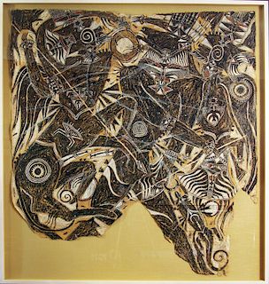 Francois Burland (Swiss, 1958 - ) Art Brut Outsider Art