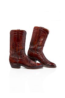 Pair of Men's Lucchese Cowboy Boots, 10.5 B