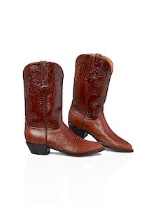 Pair of Men's Lucchese Cowboy Boots, 9.5 D