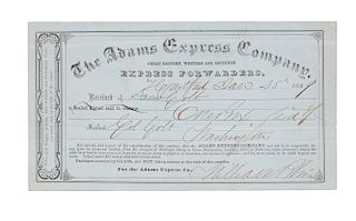 1859 Adams Express Co. Receipt
