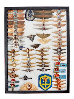 Soviet Russian and Satellite Countries' Wings, Flight Badges, and Insignia.