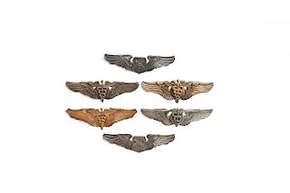 Group of 6 U.S. Army Air Corps and U.S.A.F. Medical and Firefighter Wings
