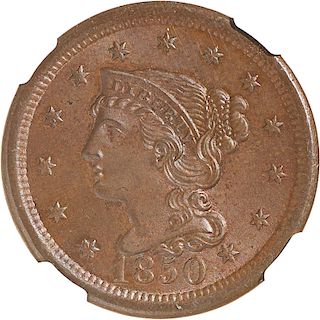 U.S. 1850 1C COIN