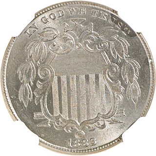 U.S. 1882 SHIELD 5C COIN