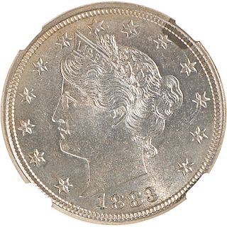 U.S. 1883 WITH CENTS LIBERTY 5C COIN