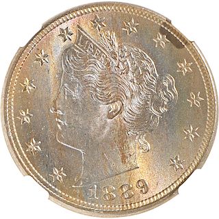 U.S. 1889 LIBERTY 5C COIN