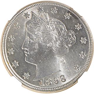 U.S. 1898 LIBERTY 5C COIN