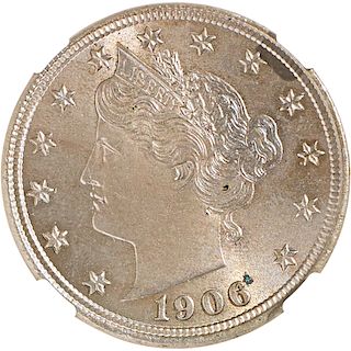 U.S. 1906 LIBERTY 5C COIN