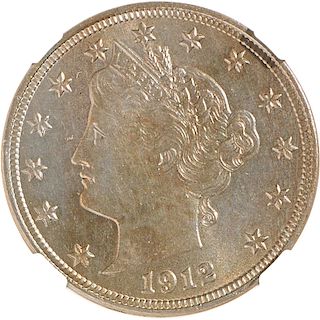 U.S. 1912-D LIBERTY 5C COIN