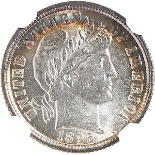 U.S. 1895 BARBER 10C COIN