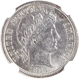 U.S. 1895-S BARBER 10C COIN