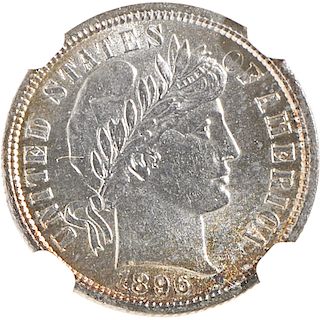 U.S. 1896 BARBER 10C COIN
