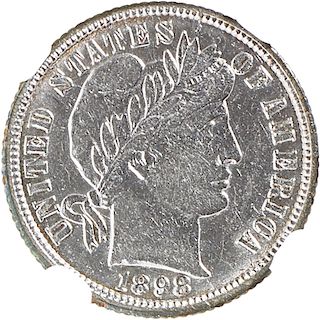 U.S. 1898-O BARBER 10C COIN