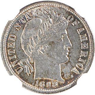 U.S. 1898-S BARBER 10C COIN