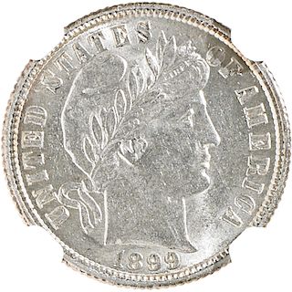 U.S. 1899-S BARBER 10C COIN