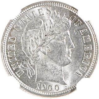 U.S. 1900 BARBER 10C COIN