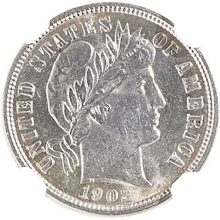 U.S. 1902-O BARBER 10C COIN