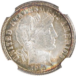 U.S. 1910-S BARBER 10C COIN