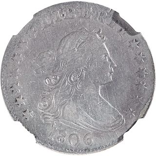 U.S. 1806 DRAPED BUST 25C COIN