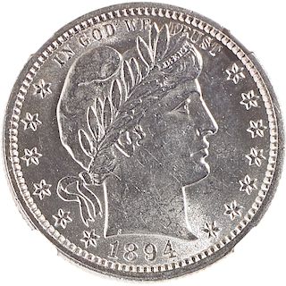 U.S. 1894 BARBER 25C COIN
