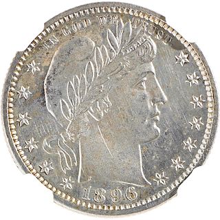 U.S. 1896 PROOF BARBER 25C COIN