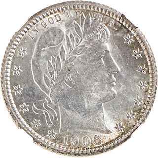 U.S. 1906-O BARBER 25C COIN