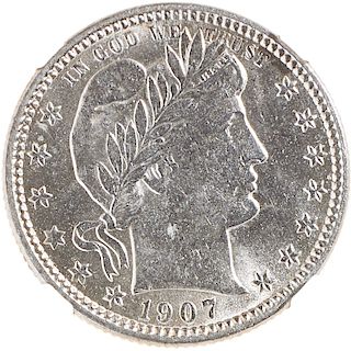 U.S. 1907-O BARBER 25C COIN