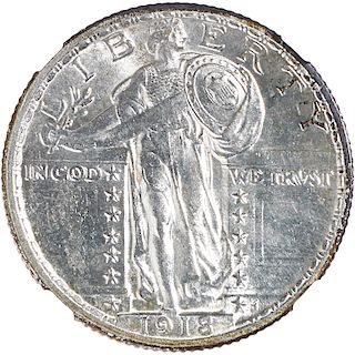 U.S. 1918 STANDING LIBERTY 25C COIN