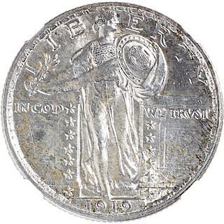 U.S. 1919 STANDING LIBERTY 25C COIN