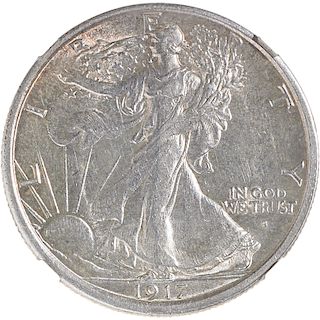 U.S. 1917-S OBVERSE WALKING LIBERTY 50C COIN