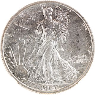 U.S. 1942 PROOF WALKING LIBERTY 50C COIN