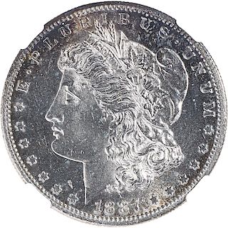 U.S. 1887-S MORGAN $1 COIN