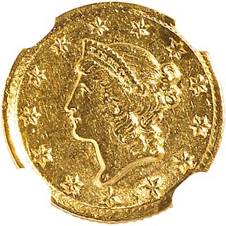 U.S. 1849-D LIBERTY $1 GOLD COIN