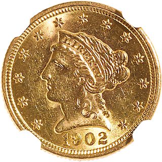 U.S. 1902 LIBERTY $2.5 GOLD COIN