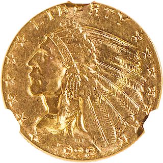 U.S. 1928 INDIAN HEAD $2.5 GOLD COIN