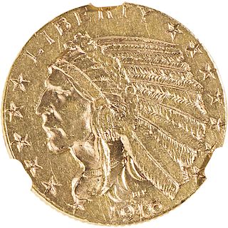 U.S. 1916-S INDIAN HEAD $5 GOLD COIN