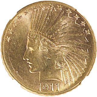 U.S. 1911-S INDIAN HEAD $10 GOLD COIN