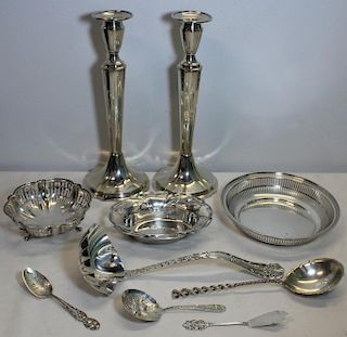 STERLING. Assorted Sterling & Silver-Plated Items.