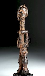 Late 19th C. African Lulua Wood Mbulenga Female Figure