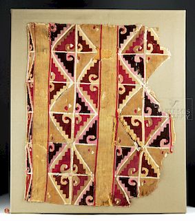 Huari Textile Tunic Panel Fragment