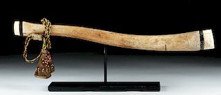 Ancient Alaskan Fossilized Oosik w/ Baleen & Bone Caps
