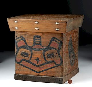 19th C. Pacific Northwest Coast Haida Bentwood Box