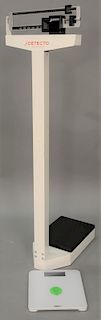 Detecto stand-up scale.  height 58 inches   Provenance: Estate of Peggy & David Rockefeller having stamp/label.